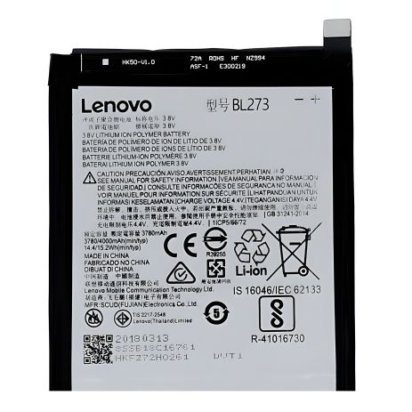 Lenovo K6 Note/K8 Plus (BL273) Акумулятор [Original] 12 міс. гарантії