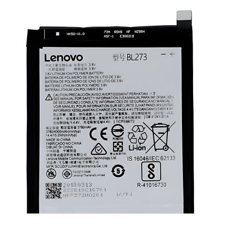 Акумулятор Lenovo K6 Note/K8 Plus/BL273 [Original] 12 міс. гарантії