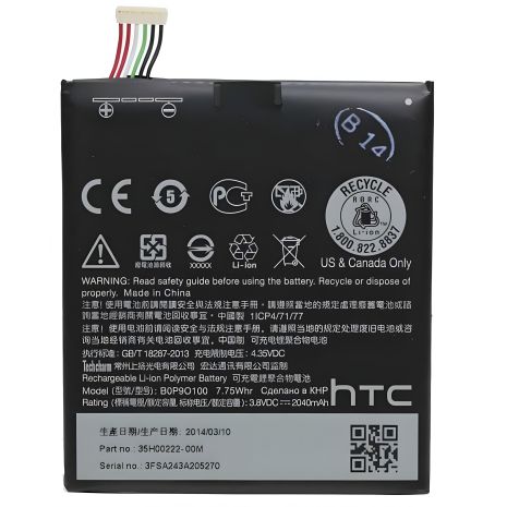 Акумулятор HTC B0P90100/BOP90100/B0P9O100/35H00222/US455561H2 (Desire 610, D610, D610T) 2040 mAh [Original] 12 міс. гарантії