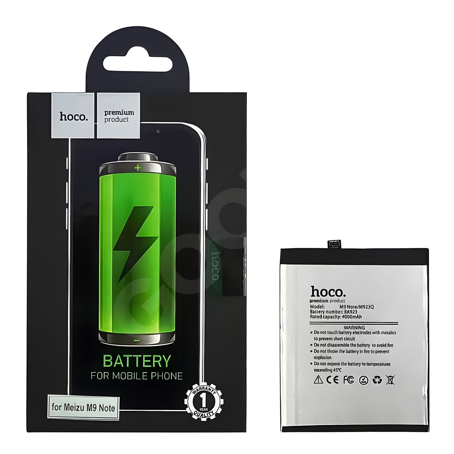 Акумулятор Hoco Meizu BA923 M9 Note/Note 9 Акумулятор Hoco Meizu BA923 M9 Note/Note 9