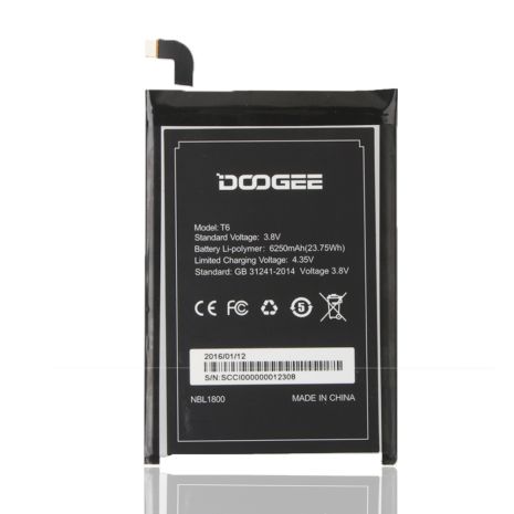 Акумулятор Doogee T6 6250mAh [Original PRC] 12 міс. гарантії