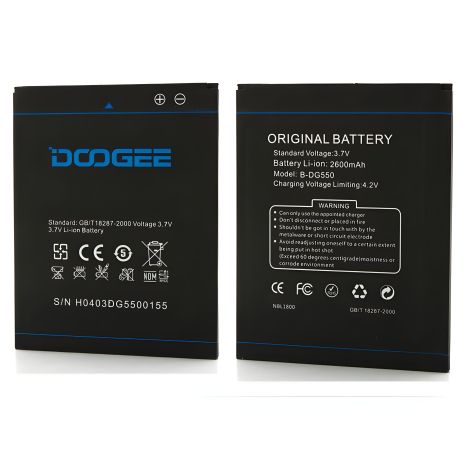 Doogee B-DG550 Аккумулятор (DG550 Dagger) 2600 mAh [Оригинал PRC] Гарантия 12 месяцев