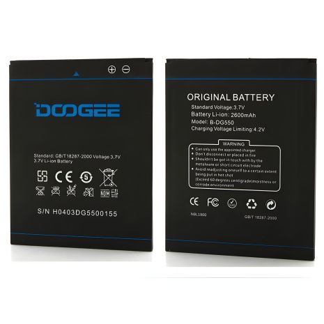 Doogee B-DG550 Аккумулятор (DG550 Dagger) 2600 mAh [Оригинал PRC] Гарантия 12 месяцев