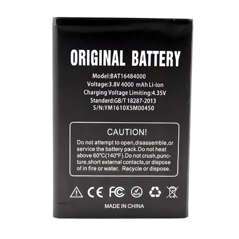 Doogee X5 MAX Pro Аккумулятор 3800/4000 mAh [Оригинал PRC] Гарантия 12 месяцев