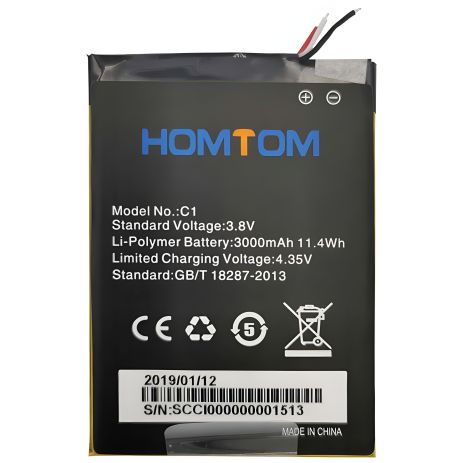 Акумулятор для Homtom C1 [Original PRC] з гарантією 12 місяців