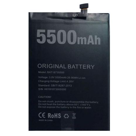 Акумуляторна батарея Doogee BL5500 Lite (BAT18735500) 5500mAh [Original PRC] 12 міс. гарантії