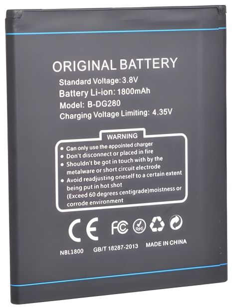 Акумулятор Doogee B-DG280 (DG280 LEO) 1800 mAh [Original PRC] 12 міс. гарантії