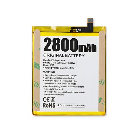 Оригінальний акумулятор для Doogee X55 (гарантія 12 місяців)