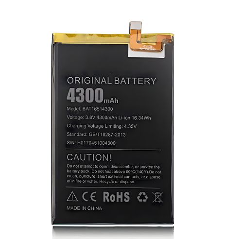 Аккумулятор 4300 mAh для Doogee Y6 Max (BAT16514300) [Оригинал PRC] Гарантия 12 месяцев