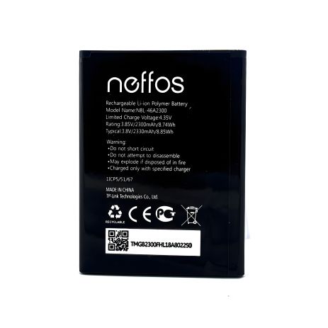 Батарея для TP-Link Neffos C7A / NBL-46A2300 [Оригинал PRC] 12 месяцев гарантии