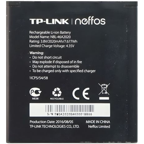 Акумулятор Tp-Link NBL-46A2020 Neffos Y5L 2020 mAh [Original] 12 міс. гарантії