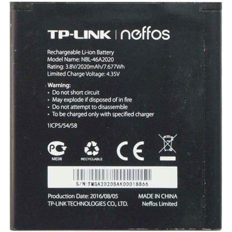 Аккумулятор для Tp-Link Neffos Y5L / NBL-46A2020 2020 mAh [Original] 12 мес. гарантии