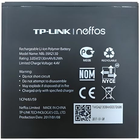 Акумулятор Tp-Link Neffos Y5/NBL-39A2130 [Original] 12 міс. гарантії
