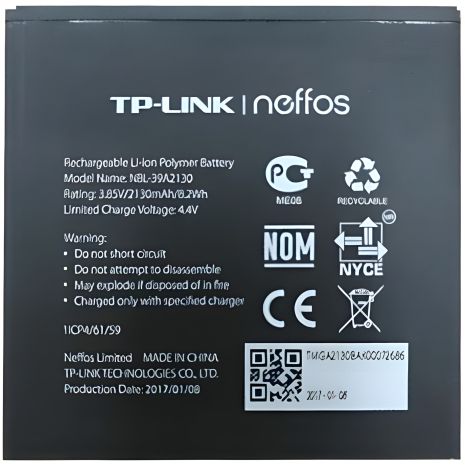 Акумулятор Tp-Link Neffos Y5/NBL-39A2130 [Original] 12 міс. гарантії
