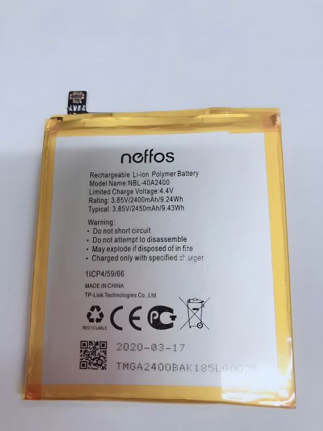 Аккумулятор для TP-Link Neffos Y5s TP804A / NBL-40A2400 [Original] 12 мес. гарантии