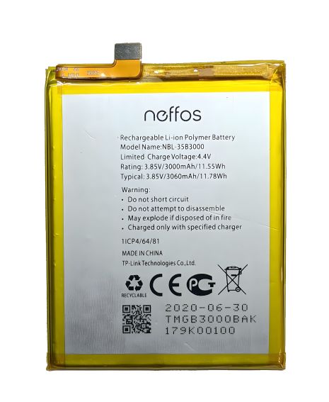 Аккумулятор NBL-35B3000 для TP-Link Neffos C7 (TP910A) / X9 (TP913A) 3060 mAh [Original PRC] 12 мес. гарантии