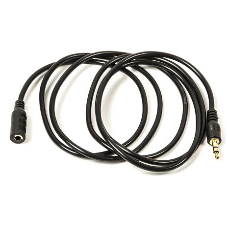 Аудіо-кабель PowerPlant 3.5 mm M-F, довжина 1.5 м