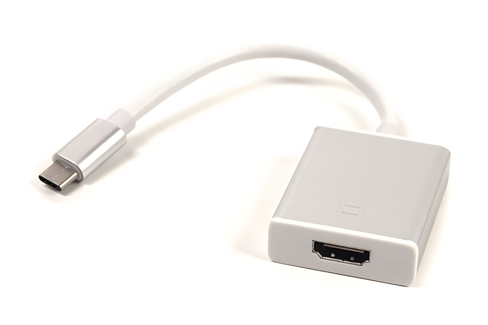 Переходник-кабель PowerPlant HDMI женский - USB Type-C, 0.15м, в упаковке