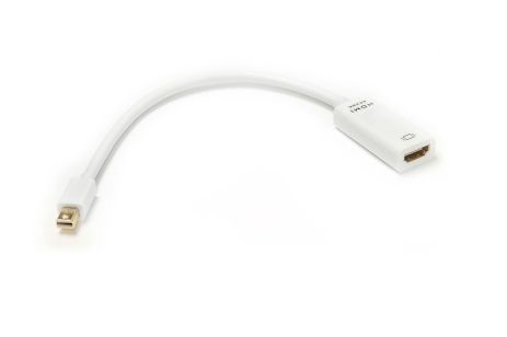 Кабель-перехідник PowerPlant HDMI - mini DisplayPort, 0.15м