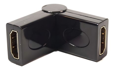 Перехідник PowerPlant HDMI AF-AF, 360 градусів обертання