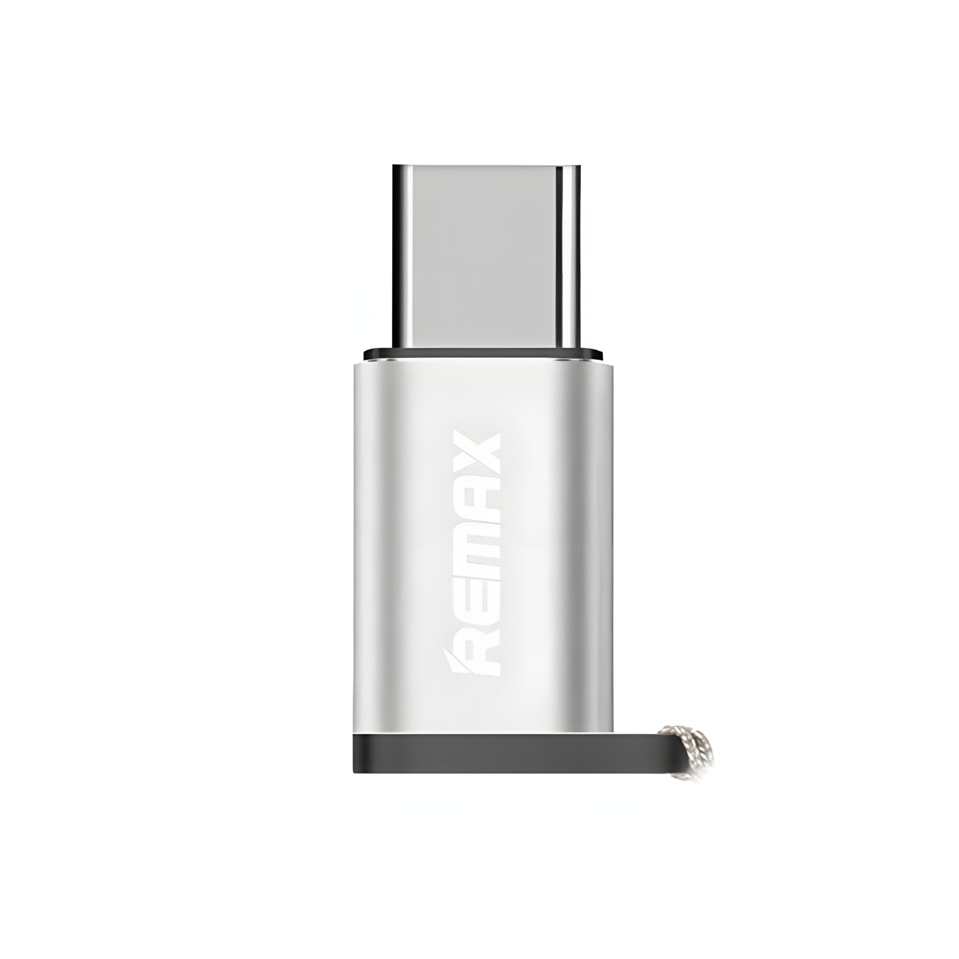 Переходник Remax RA-USB1 с Type-C на MicroUSB (F), серебристый Переходник Remax RA-USB1 с Type-C на MicroUSB (F), серебристый