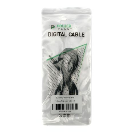 PowerPlant аудіо кабель 3.5mm M-M 1м