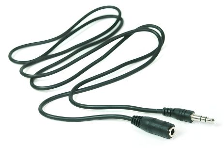 Аудіо кабель PowerPlant 3.5mm M-F 1м