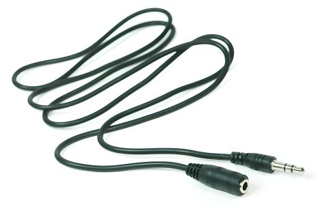 Аудио кабель PowerPlant 3.5 mm M-F 1м