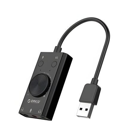Звукова картка зовнішня USB ORICO SC2-BK