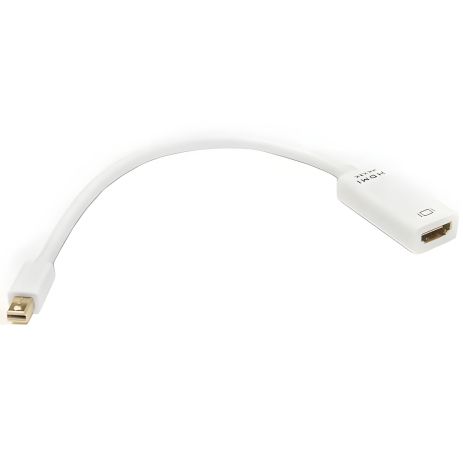 HDMI - mini DisplayPort кабель-перехідник PowerPlant, 0.15м, 1.4V