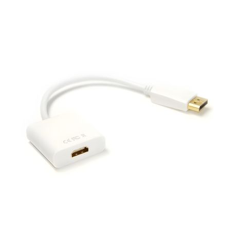 Кабель PowerPlant HDMI перехідник - DisplayPort, 0.15м