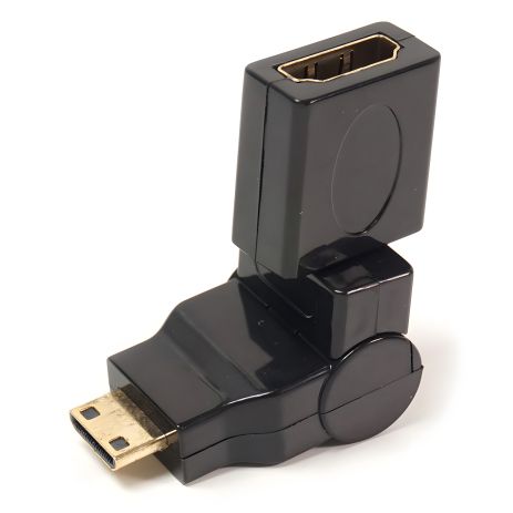 PowerPlant HDMI AF на micro HDMI AM адаптер, поворотный на 360 градусов