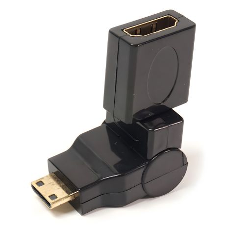 PowerPlant HDMI AF – mini HDMI AM перехідник, 360 градусів