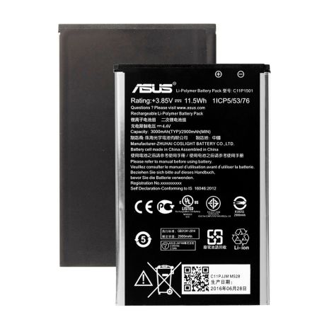 Акумулятор Asus C11P1501 ZenFone Laser ZE550KL ZE600KL ZE601KL ZenFone Selfie ZD551KL 3000 mAh [Original] 12 міс. гарантії