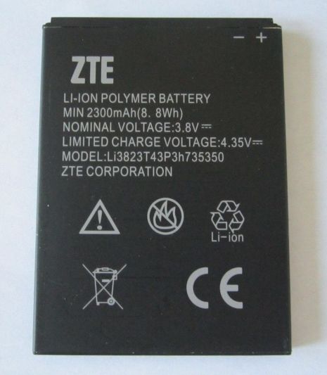 Акумулятор ZTE N986, Li3823T43P3h [Original PRC] 12 міс. гарантії