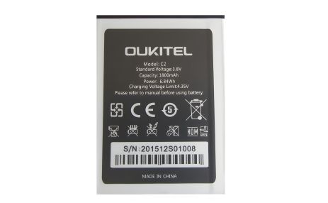 Аккумулятор для Oukitel C2 1800 mAh [Original PRC] 12 мес. гарантии