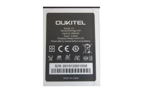 Акумулятор Oukitel С2 1800mAh [Original PRC] 12 міс. гарантії