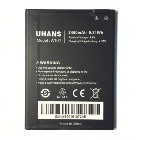 Акумулятор Uhans A101/A101s (2450mAh) [Original PRC] 12 міс. гарантії