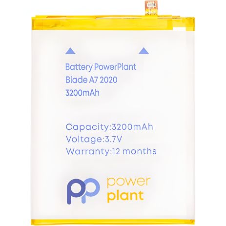 Аккумулятор PowerPlant ZTE Blade A7 2020 Li3839T43P8H826348 Аккумулятор PowerPlant ZTE Blade A7 2020 Li3839T43P8H826348