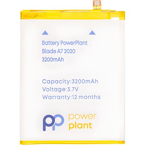 Акумулятор PowerPlant ZTE Blade A7 2020 Li3839T43P8H826348