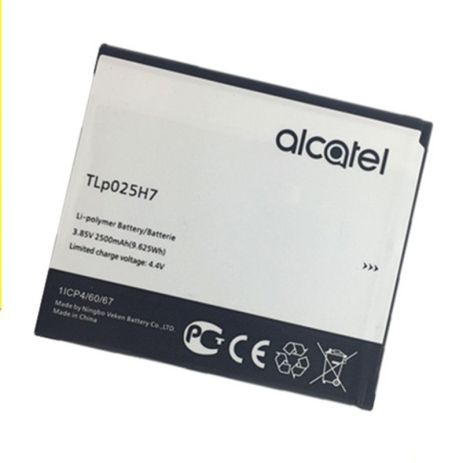 Акумуляторна батарея Alcatel TLPOP4-5 Slate OT-5051D (TLp025H1/TLp025H7) 1ICP4/60/67 (2500mAh) [Original PRC] 12 міс. гарантії