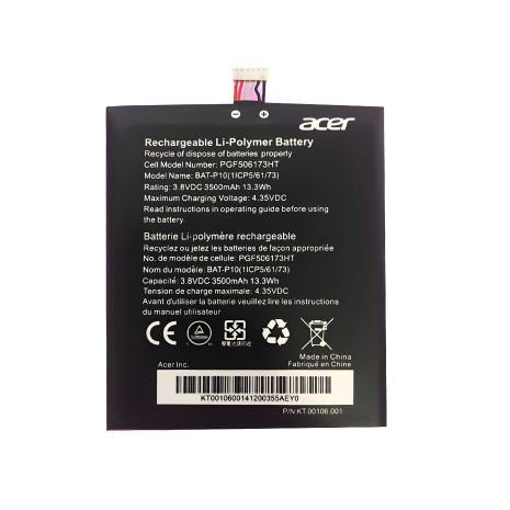 Акумулятори Acer BAT-P10 (E39, Liquid E700, 1ICP5/61/73, PGF506173HT) [Original PRC] 12 міс. гарантії