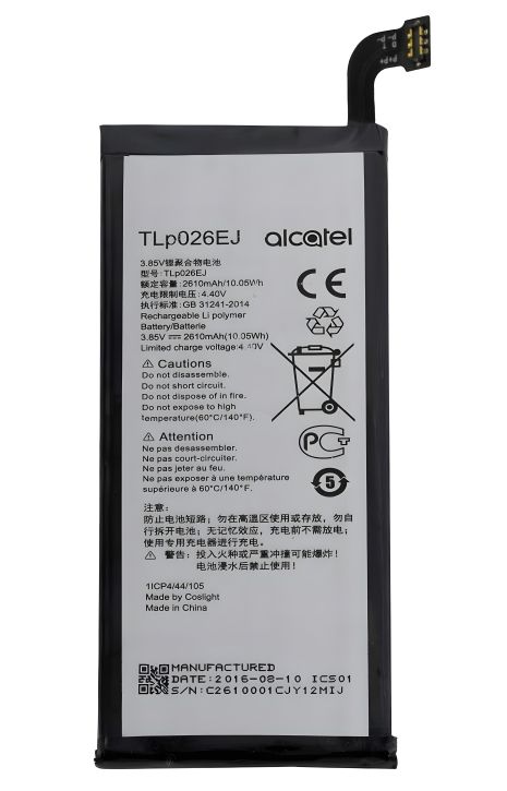 Акумулятор Alcatel TLP026E2 / TLp026EJ (ONE TOUCH IDOL 4) 6055K OT-6055 Idol 4 6055B 6055H 6055U 6055Y) [Original PRC] 12 міс. гарантії