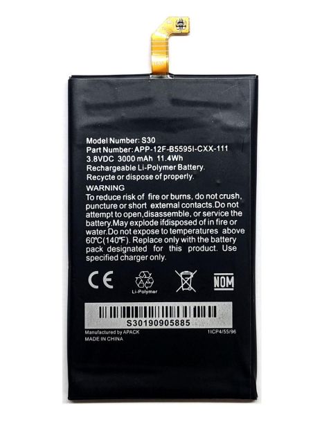 Акумулятор для CAT S30 APP-12F-B5595I-CXX-111 (3000 mAh) [Original PRC] 12 міс.