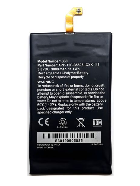 Для Caterpillar CAT S30 батарея APP-12F-B5595I-CXX-111 (3000 mAh) [Original PRC] 12 мес. гарантии