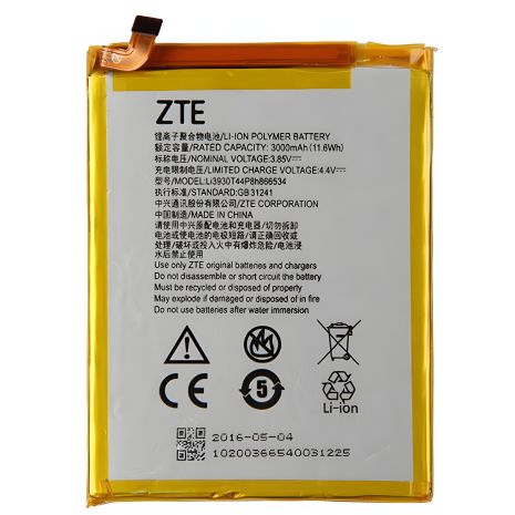 Акумулятор ZTE Li3830T43P6h775556 (Blade V7 MAX, V7MAX, BV0710, BV0710T) 3000mAh [Original] 12 міс. гарантії
