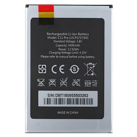 Аккумулятор для Oukitel C11 / C11 Pro (3400 mAh) 1ICP5/57/84 [Original] 12 мес. гарантии