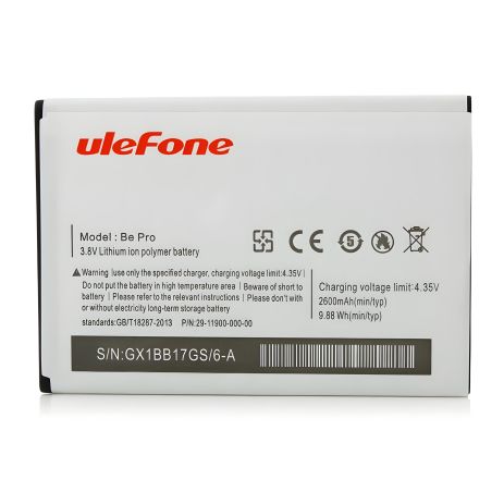 Акумулятор для Ulefone Be Pro/Be Pro 2/L55/3019 [Original PRC] з 12 міс. гарантії