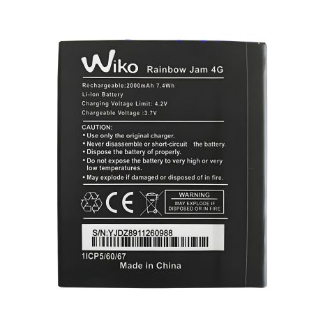 Аккумулятор для Wiko Rainbow / Rainbow Lite/ Rainbow Jam 5222 (2000 mAh) [Original PRC] 12 мес. гарантии