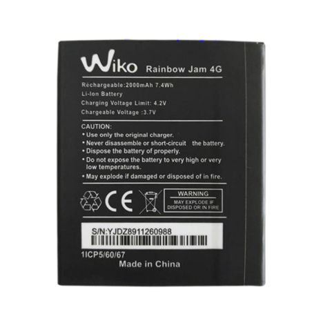 Аккумулятор для Wiko Rainbow / Rainbow Lite/ Rainbow Jam 5222 (2000 mAh) [Original PRC] 12 мес. гарантии